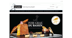 Desktop Screenshot of foiegrasdubassin.com
